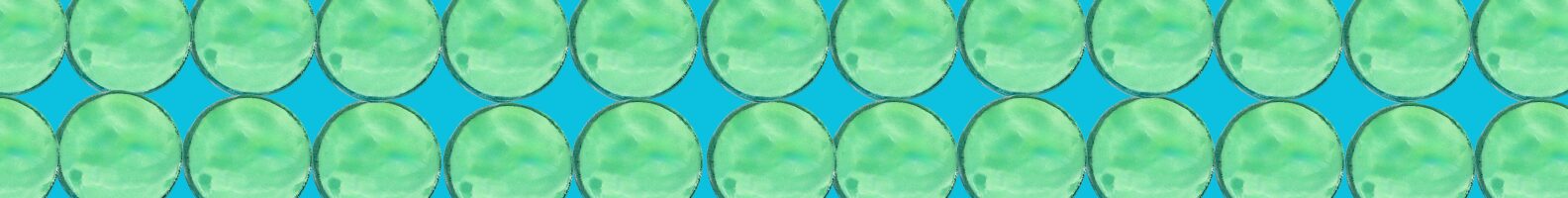 light teal green circle banner