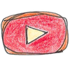 YouTube icon (hand-drawn version)